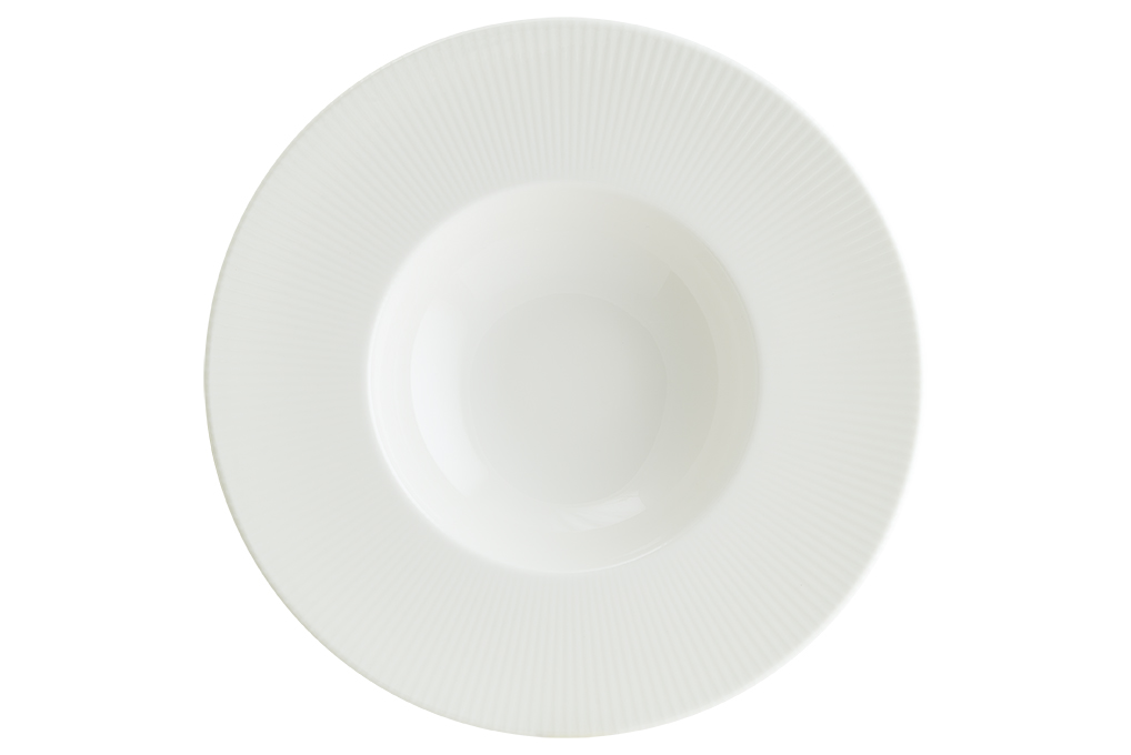 Deep plate Iris White, 23 cm Bloom 